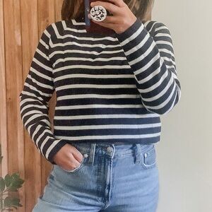 Selected Femme▪️Nautical‎ Mock Neck Sweater. M